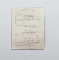 CTP HOT SUPER 1980s Mylar Foil STICKERS NEON Pink Green Orange Vintage Good Job