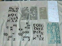 Mixed Lot of Assorted Scrapbook Letters 3D Glitter, Bejeweled As Shown (A)
