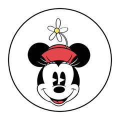 30 CLASSIC MINNIE MOUSE STICKERS ENVELOPE SEALS LABELS 1.5″ ROUND CUSTOM MADE