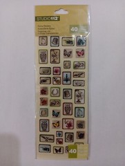 Studio112 Epoxy Stickers Iconic Brocade 40 Pieces Vintage Look