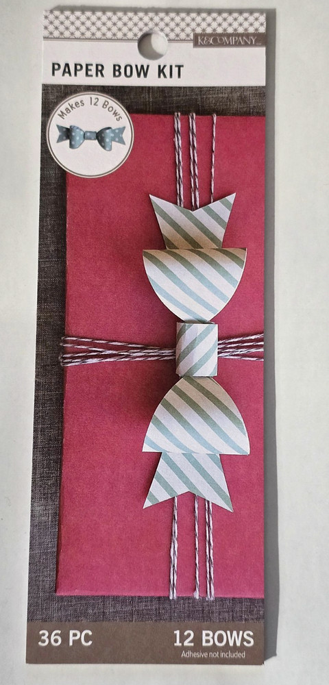 K&Company BRIGHT Paper Bow Kit – 12 Bows