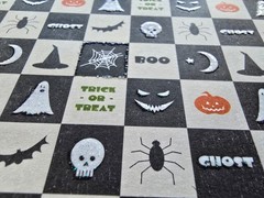 Halloween embellishment bundle foil flock adhesive rub on transfers die cuts