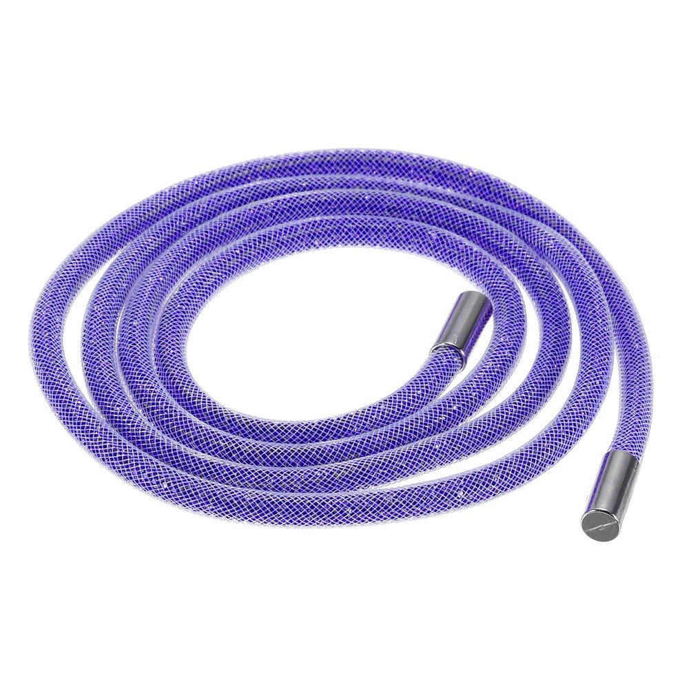 6mm x 120cm Rhinestone Rope Crystal Rope White Mesh Dark Blue Diamond