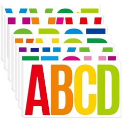 21 Sheets 6 Inch Letter Stickers, Self Adhesive Vinyl Capital Alphabet Multi