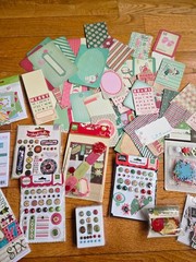 Christmas Scrapbook Supplies, Embellishments, Brads, Journaling Cards – Huge Lot