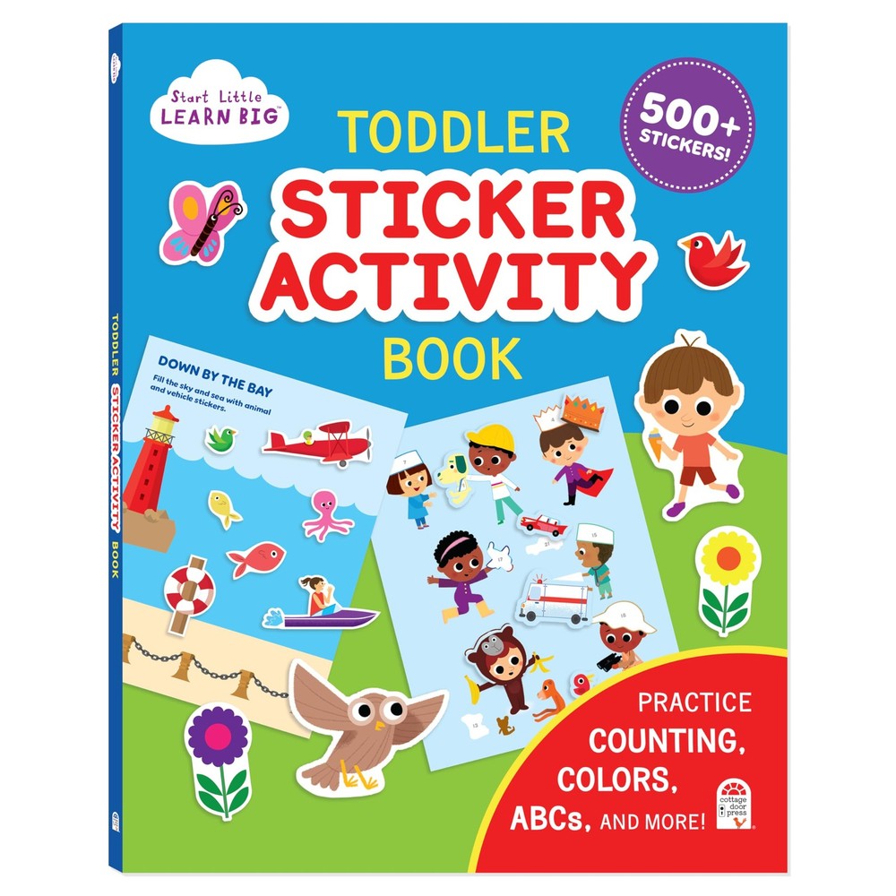 Sticker Activity Book Includes 500+ Stickers – Learn ABCs, Counting, Colors a…