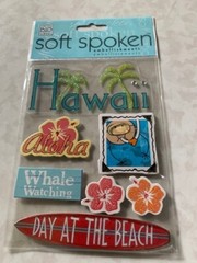 SOFT SPOKEN ME & MY BIG IDEAS 3D STICKERS HAWAII