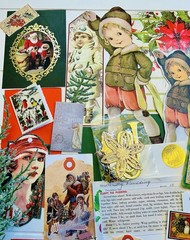VTG Christmas Ephemera Junk Journaling Victorian Elf Fairy Crafting Pack 70 Pcs