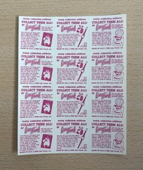 VINTAGE Lisa Frank Sticker Sheet – Music Notes Rainbow Keyboard Penguins – S110