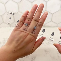 Diamond Sizer Shape Guide Size Kit – Engagement Ring Diamond Size and Shape Kit