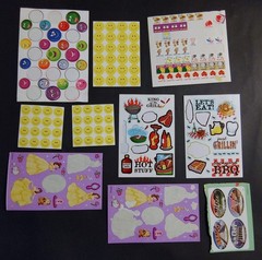Vintage – Stickers – Variety – some missing as shown – comes as a set as shown