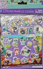 Hasbro Littlest Pet Shop Puffy Stickers With Sticker Frame 2019 Cats Cartoon