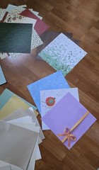 Scrapbook Paper Cardstock Craft Paper Lot Mixed Patterns Colors Junk Journal