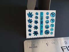 Vintage Stickers Pot Leaf Weed Ganja 420 Prism Sticker Mod FINGER CALS Small