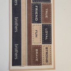 NEW Lot 8 MME Adhesive Twill Scrapbooking Kit Titles Word Labels Ribbon -G
