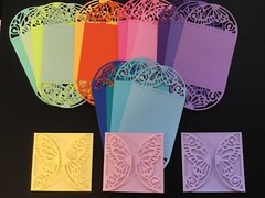 Butterfly fold-over Card Topper Die Cut embellishments 2-1/4″ X 4-1/2″ 6 pcs