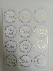 Marble Thank You 2.5″ Stickers 12 Sheets Total. 12 Stickers Per-Sheet 144 Total