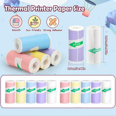 10 Pack Colorful Sticker Maker Refills Compatible with Hello Blink – DIY Sticker