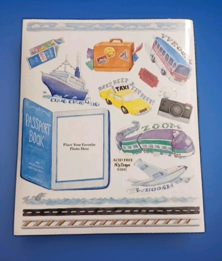 Vintage NRN DESIGNS TIMELESS TREASURES TRAVEL Stickers NEW