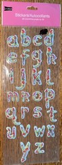 Studio18 Pretty Petals Alphabet Alphas Letters Scrapbook Stickers 26 pcs Flowers