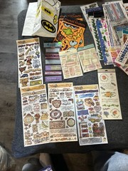 HUGE 89 Lot NIP Packages Scrapbook Stickers Various Events Holidays Vintage