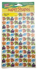 Vintage Trend Enterprises Super Shapes Stickers NEW Sealed Red Apples Sea Fish