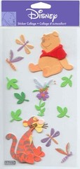 NEW! Disney Winnie the Pooh and Tigger 3-D stickers 60243 Fast FREE shipping!