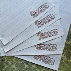 Vintage 80s Critter Sitters Lined Note Binder Paper Morgan Stationary Lot Sheets