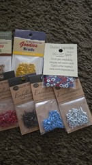 Mixed Brands Scrapbooking Metal Brads & Eyelets Lot Multicolor Goodies