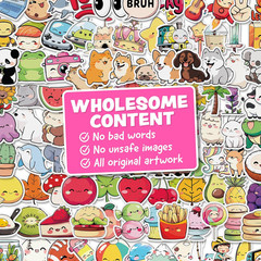 Cute Stickers for Kids – Kawaii Water Bottle Stickers for Teens – 108Pc Sticker