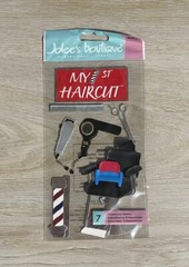 RETIRED JOLEE’S 3D Embellish Stickers MY FIRST HAIRCUT Barber Shop Hair Salon