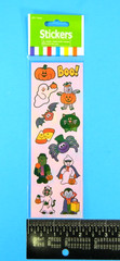 Halloween Trick Or Treat Monster Irridescent Pearl Stickers 1 Sheet Sticker Pack