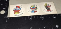 vintage Stickers,smurf Scratch N Sniff, WATERMELON strip Rare