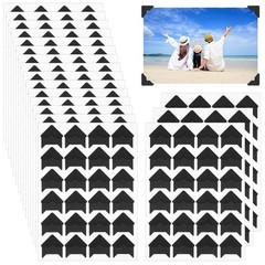 432 Pcs Self-Adhesive Acid Free Photo Corners for Scrapbooking and Albums (Black