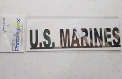 Photographic Laser Cut US MARINES Scrapbooking Paper Crafts