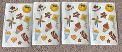 Vintage Scratch N Sniff Stickers Summer Theme 1993 Made In The USA 4 Sheets