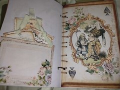 Alice In Wonderland Journal Time For Tea Scrapbook USA Seller