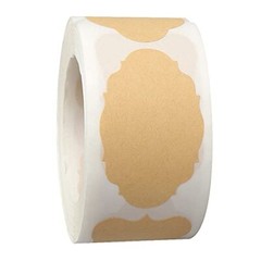 300 Pcs Gift Tags Stickers Name Labels Stickers, Self-Adhesive Handmade Brown