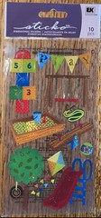 Sticko Play Ground Slide Sandbox Tire Swing Kite Hop Scotch School Recess Park