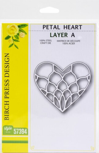 Birch Press Design Metal Cutting Dies PETAL HEART LAYER A
