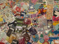 Huge Lot Art / Journal / scrapbooking 1025+ Supplies Stickers EMBELLISHMENTS NEW