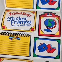 Vintage Frances Meyer School Day Frames Sticker Roll Lot of 44 Sheets – READ