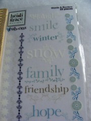 2002 VTG Words & Borders Frost Blvd Rub-on Sentiments Text Phrase Heidi Grace