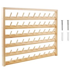 NW 54 Spools Wooden Thread Holder Sewing and Embroidery Thread Rack and Organ…