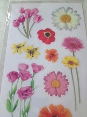 STICKABILITIES THE PAPER STUDIO SPRING FLOWERS FLORAL SPRING FLOWERS 16 PCS