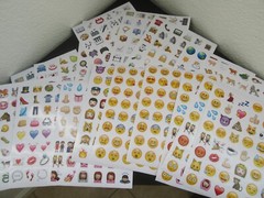 EMOJI 850 Stickers or 18 Sheets for Planner or Crafting NEW – FREE SHIPPING