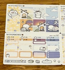 NEW TheCoffeeMonsterzCo “Sunset To Sunset” Stickers Kit TCMC 4 Sticker Sheets