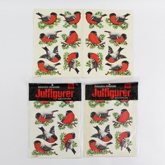 Lot Of 3 Gerhards Decorative Die-Cut Christmas Figures Self-Adhesive No. 470