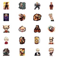 60pcs Classic Japanese Anime Sticker, Cute Cartoon Vinyl Waterproof Stickers …