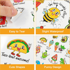 800 Pcs Teacher Pun Stickers for Kids, Classroom Reward Essentials | Funny Motiv
